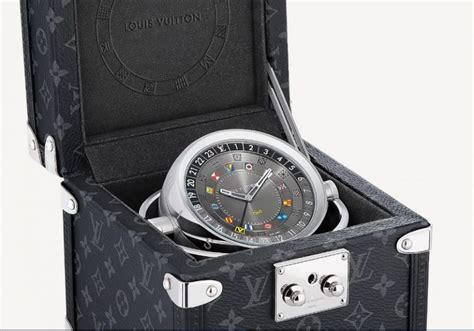 lv table clock|louis vuitton trunk clocks.